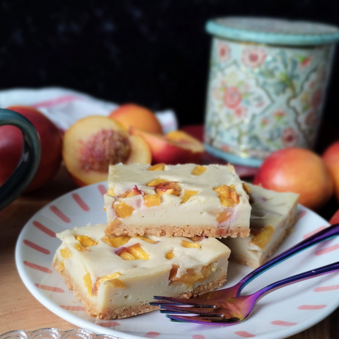 Nectarine cheesecake