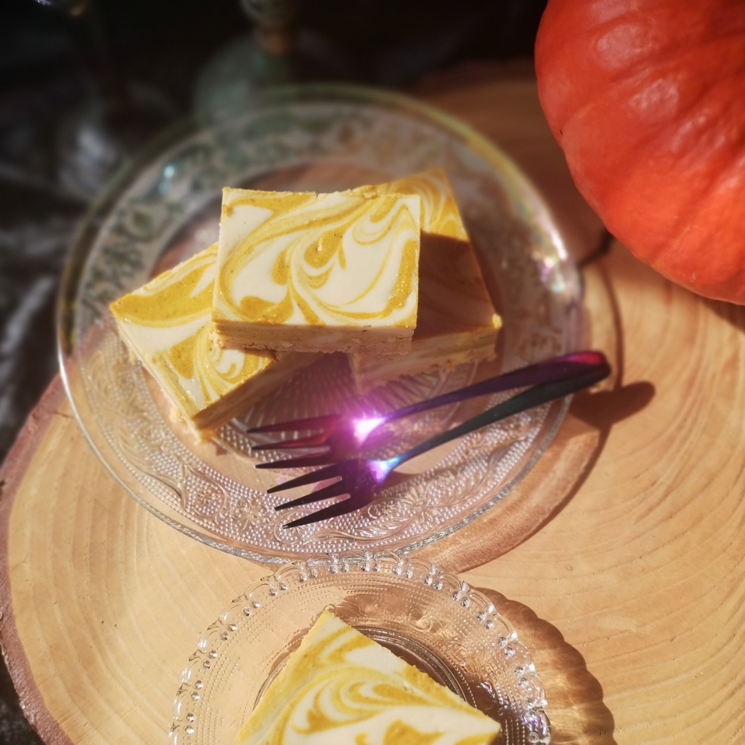 glutenfree and vegan pumpkin cheesecake