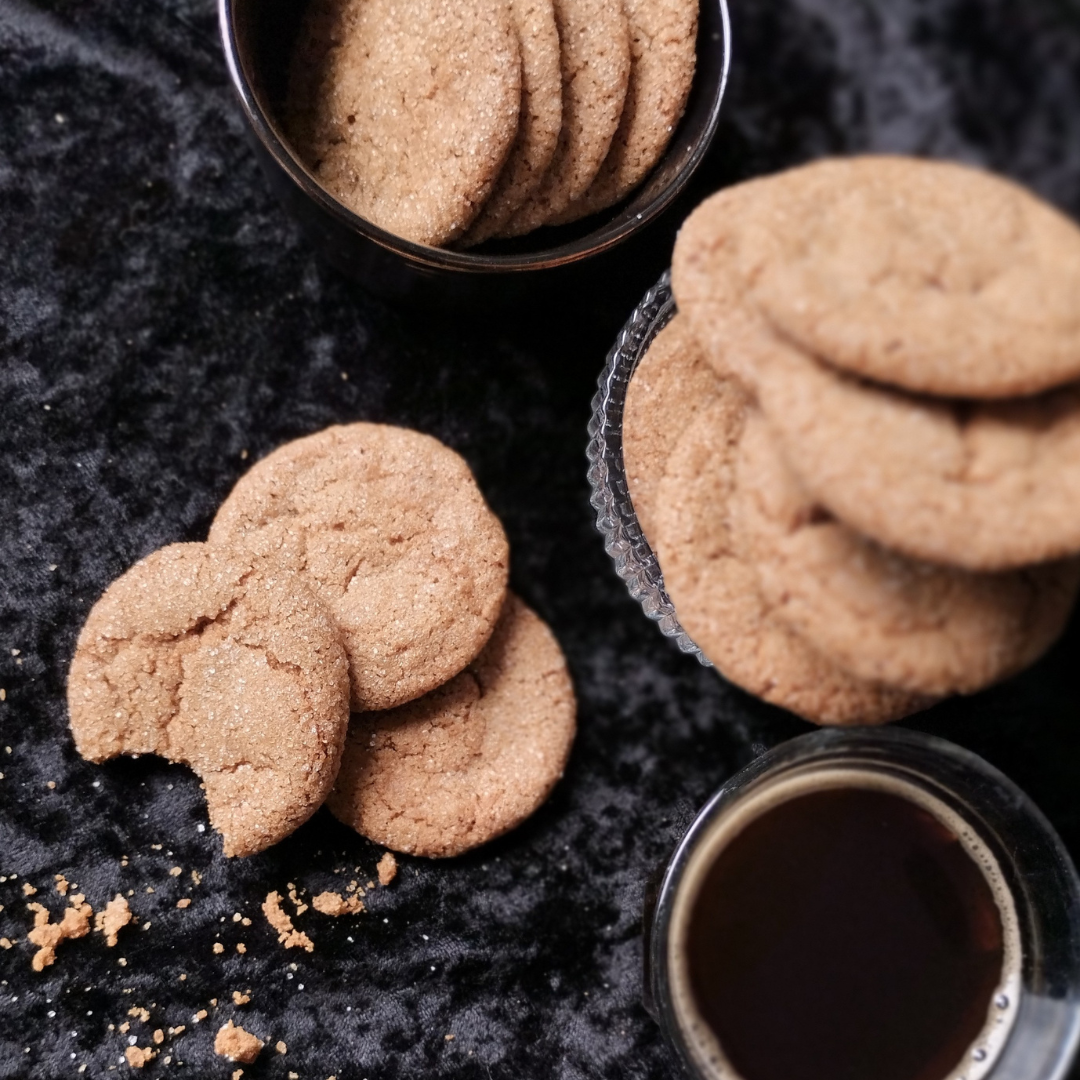 Coffee crinkle cookies