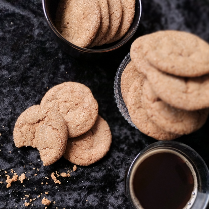 Coffee crinkle cookies