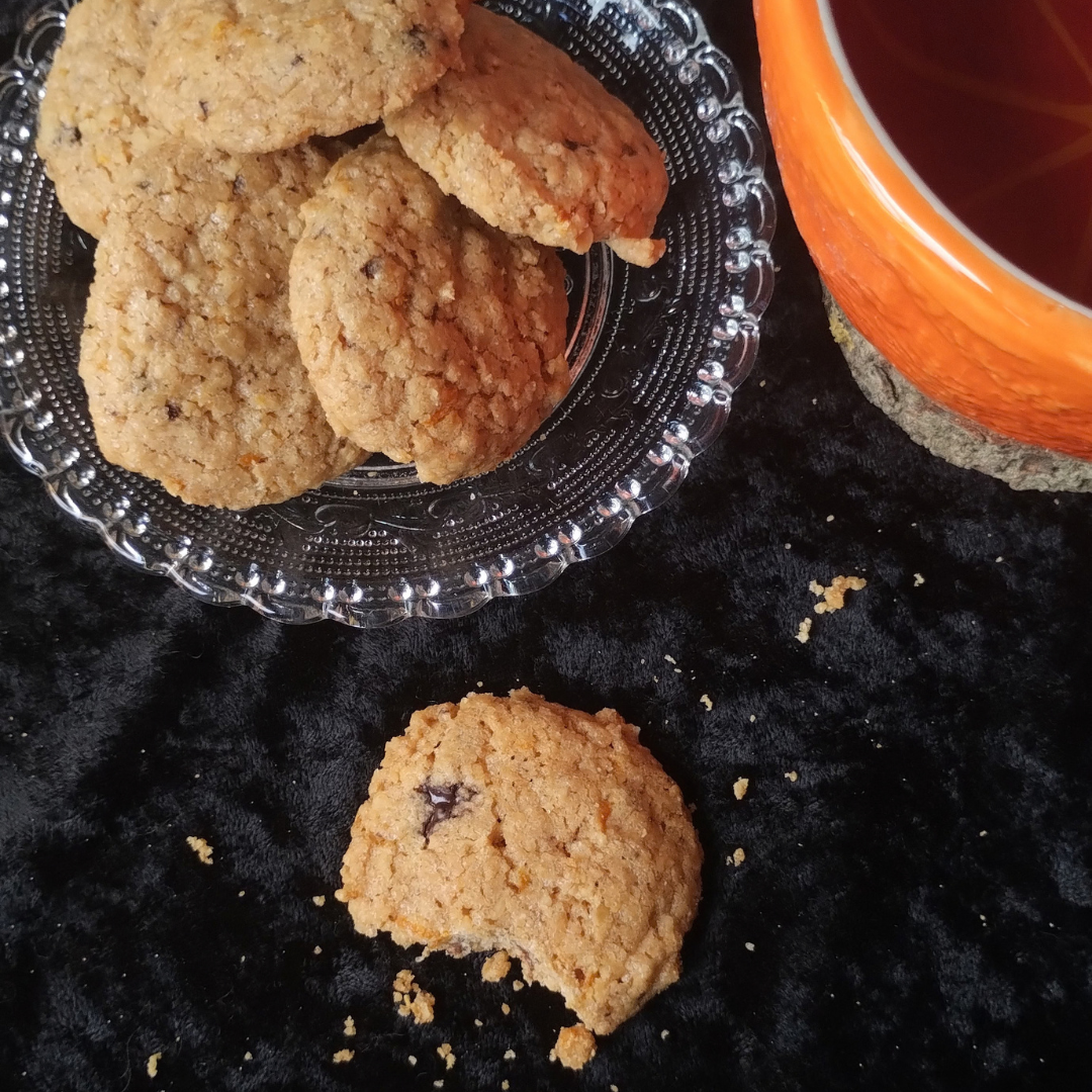 Orange choco cookies