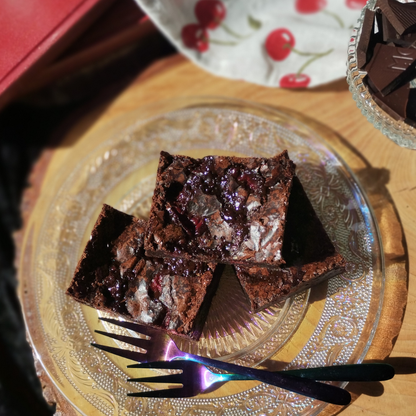 Cherry choco brownie