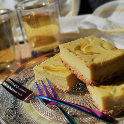 Mango coconut cheesecake