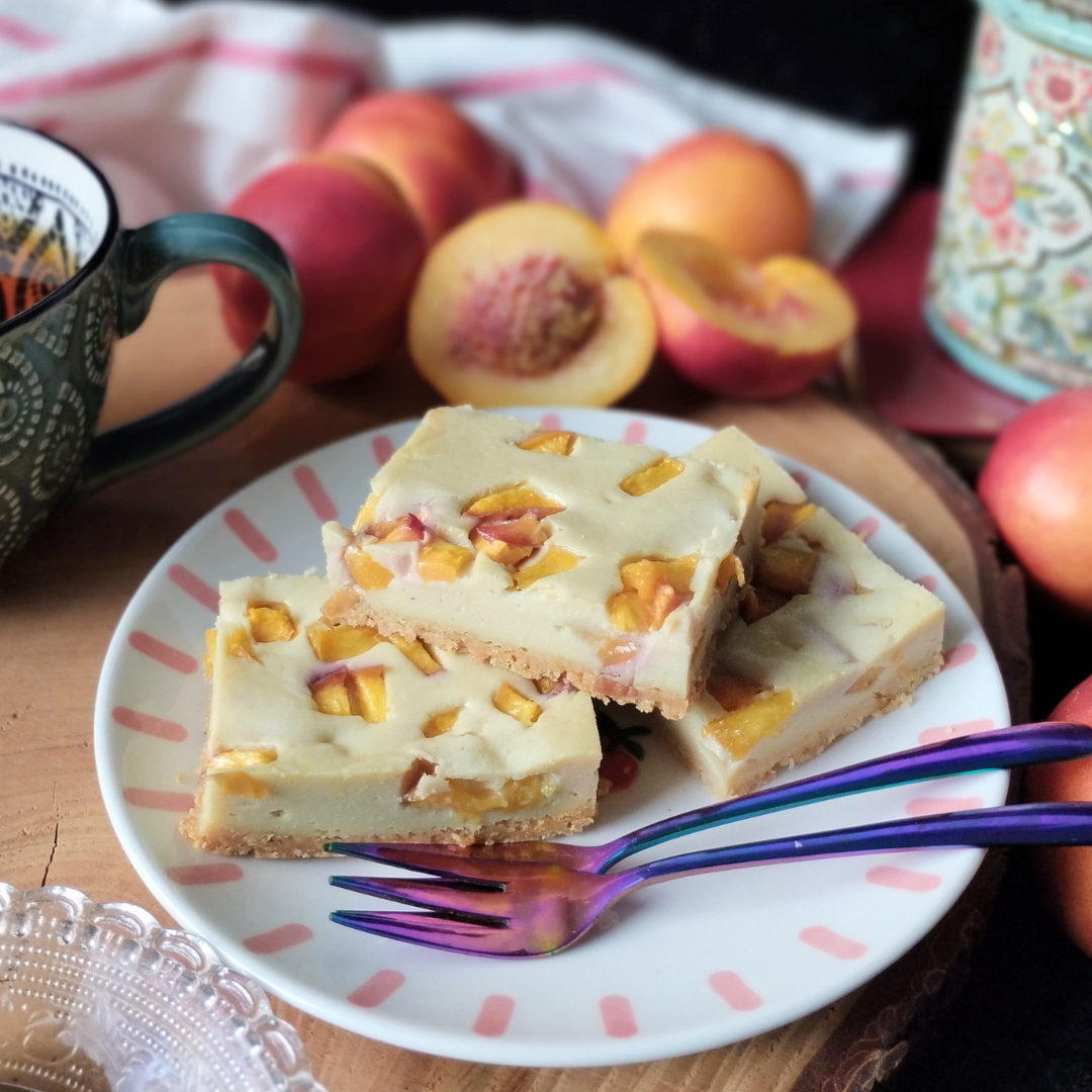 Nectarine cheesecake