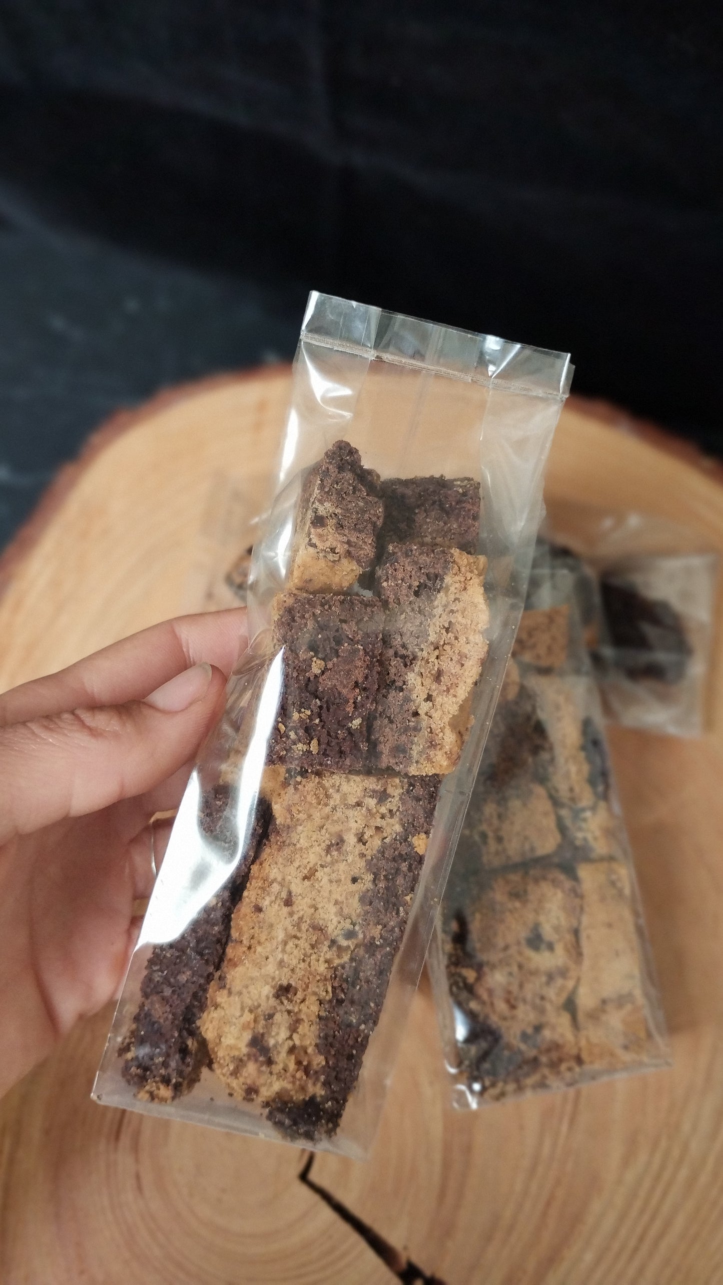 Zero waste brookie stukjes