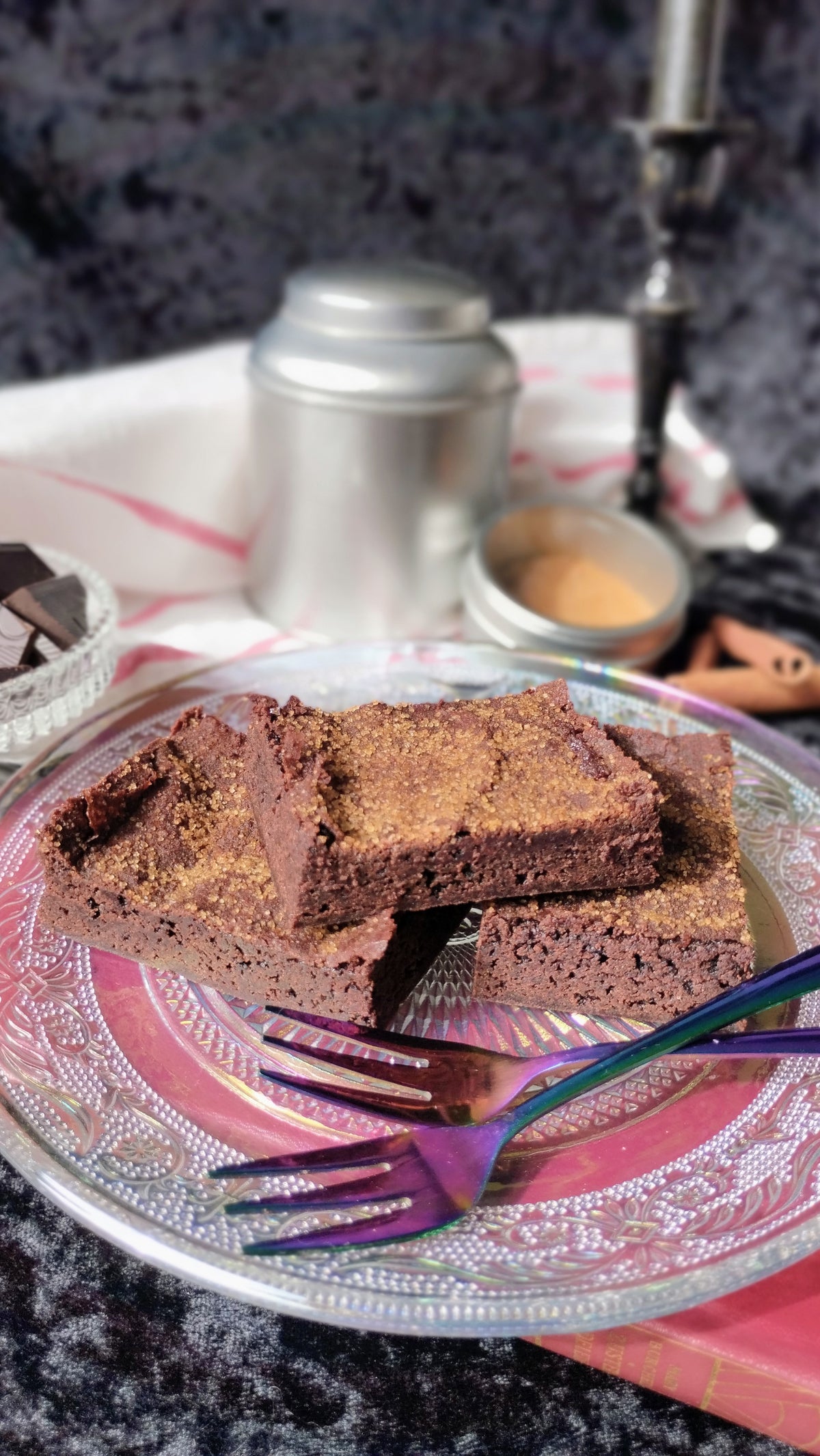 cinnamon brownie glutenfree and vegan