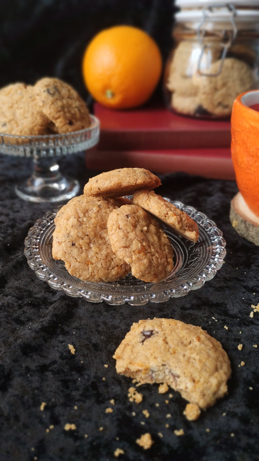 Orange choco cookies