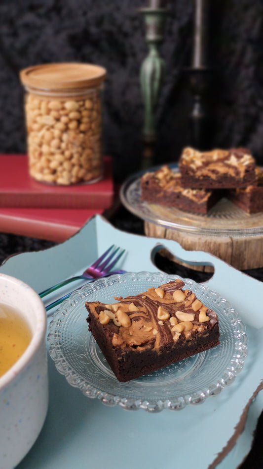 Peanut butter brownie